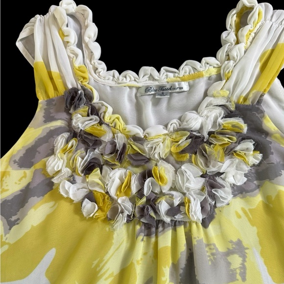 Anthropologie Blue Tassel Shirt - Picture 5 of 7